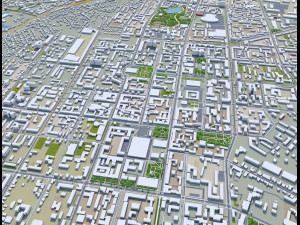 Ufa city russia 90km 3D Model