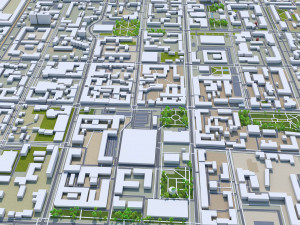 Ufa city russia 90km 3D Model