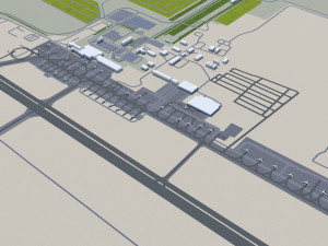 Ufa city russia 90km 3D Model