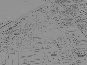 Ufa city russia 90km 3D Model
