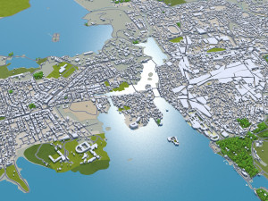 Udaipur city india 30km Modèle 3D
