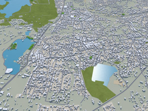 Udaipur city india 30km Modèle 3D