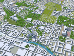 Uppsala city sweden 40km Modèle 3D