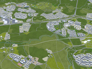 Uppsala city sweden 40km Modèle 3D