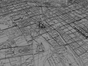 Uppsala city sweden 40km 3D Model