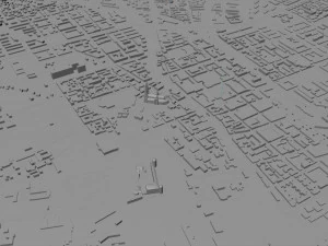 Uppsala city sweden 40km 3D Model