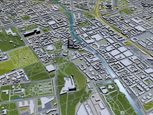 Uppsala city sweden 40km Modèle 3D