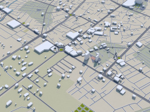 Urmia city iran 40km 3D मॉडल