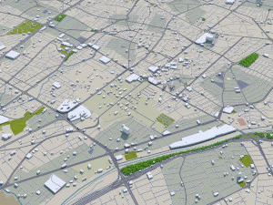 Urmia city iran 40km 3D Model