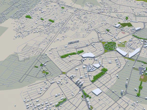 Urmia city iran 40km 3D Model