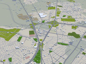 Urmia city iran 40km 3D Model