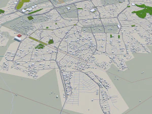 Urmia city iran 40km 3D Model