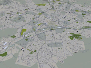 Urmia city iran 40km 3D Model