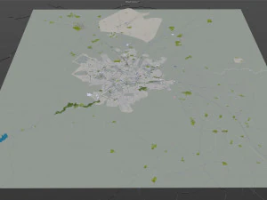Urmia city iran 40km 3D Model