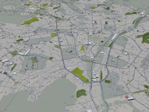 Urmia city iran 40km 3D Model