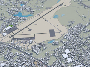 Vadodara city india 30km 3D-Modell