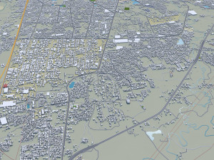 Vadodara city india 30km 3D-Modell