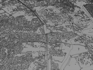 Vadodara city india 30km 3D Model