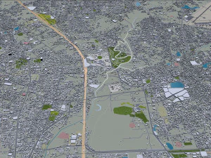Vadodara city india 30km 3D Model
