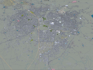 Vadodara city india 30km 3D-Modell