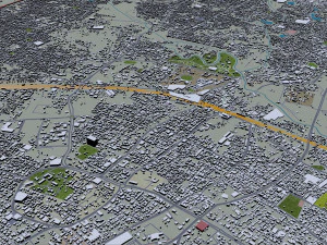 Vadodara city india 30km 3D Model