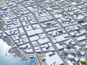 Victoria city canada 30km Modello 3D