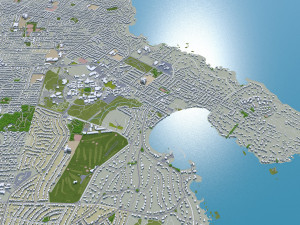 Victoria city canada 30km Modello 3D