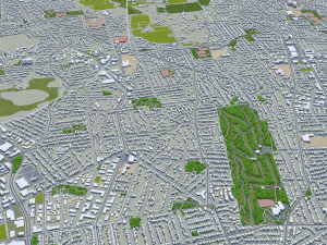Victoria city canada 30km Modello 3D