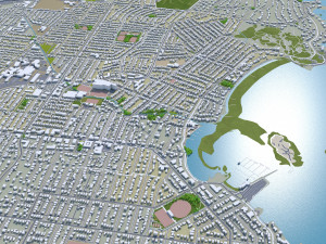 Victoria city canada 30km Modello 3D