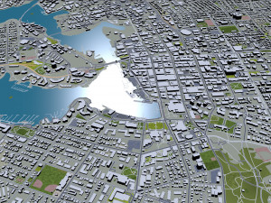 Victoria city canada 30km Modello 3D