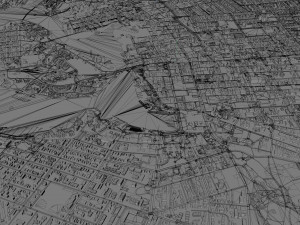 Victoria city canada 30km Modello 3D