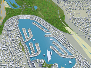 Victorville and hesperia city california usa 70km 3D Model