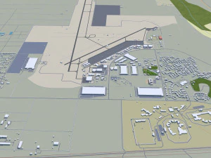 Victorville and hesperia city california usa 70km 3D Model