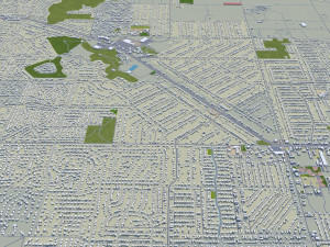 Victorville and hesperia city california usa 70km Model 3D