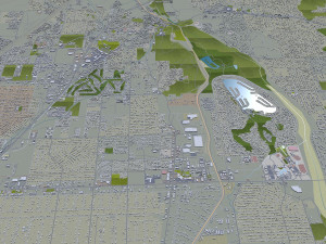 Victorville and hesperia city california usa 70km Model 3D