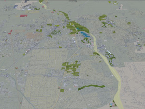 Victorville and hesperia city california usa 70km Model 3D