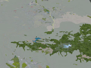 Victorville and hesperia city california usa 70km 3D Model