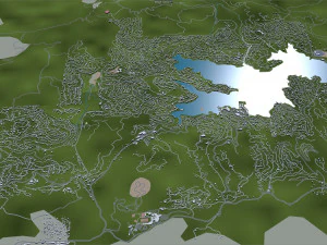 Victorville and hesperia city california usa 70km 3D Model