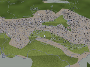 Victorville and hesperia city california usa 70km Model 3D