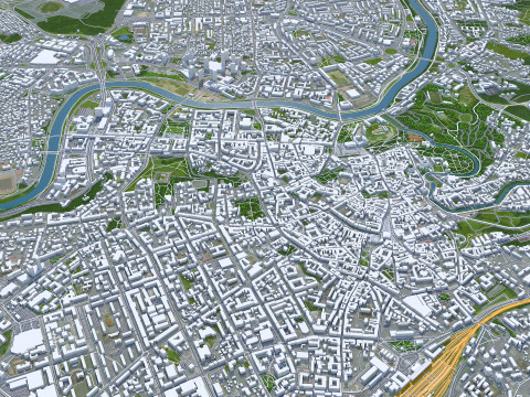 Vilnius city lithuania 60km Modèle 3D