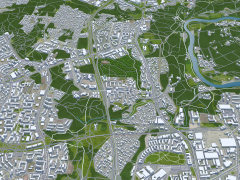 Vilnius city lithuania 60km Modèle 3D