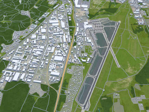 Vilnius city lithuania 60km Modèle 3D