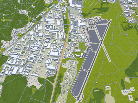 Vilnius city lithuania 60km Modèle 3D