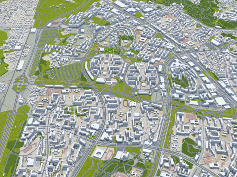 Vilnius city lithuania 60km Modèle 3D