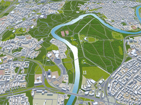 Vilnius city lithuania 60km Modèle 3D