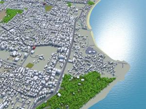 Visakhapatnam city india 80km 3D-Modell