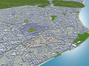 Visakhapatnam city india 80km Modèle 3D