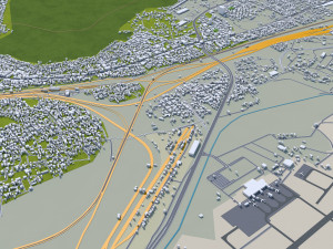 Visakhapatnam city india 80km Modèle 3D