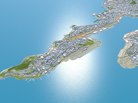 Vladivostok city russia 70km Modelo 3D