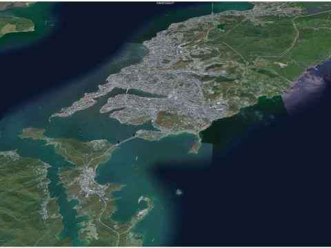 Vladivostok city russia 70km Modelo 3D